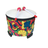 奥尔夫音乐打击乐器教具玩具木制羊皮大地鼓 地鼓 集合鼓 高16厘米直径25厘米