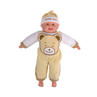 大号仿真娃娃婴儿家政月嫂培训宝宝儿童玩具女孩模型教具假布娃娃 浅黄色布娃娃 55厘米没有声音