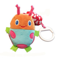 婴儿推车挂件 床铃床绕摇铃 宝宝0-3-6个月毛绒安抚玩具 七星瓢虫带风铃