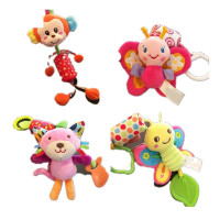婴儿推车挂件 床铃床绕摇铃 宝宝0-3-6个月毛绒安抚玩具 女宝推荐组合