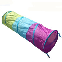 阳光爬行隧道儿童帐篷幼儿园感统训练游戏屋宝宝玩具房钻洞筒爬筒 150*46cm紫色隧道