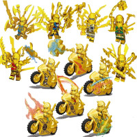 兼容 乐高幻影忍者人仔玩具拼装积木玩具6-7-8-10岁男孩子 套餐12人仔+6摩托车