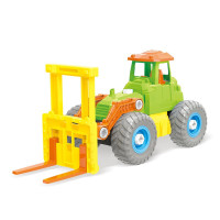 大号儿童玩具车套装男孩可拆卸拼装工程车小孩1-3周岁仿真挖掘机 叉车彩色