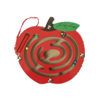 磁性运笔迷宫玩具走珠 3-6岁儿童训练幼儿园分享小礼品 苹果