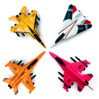 仿真金属回力小汽车套装组合迷你合金儿童玩具车模型男孩 一套2只战斗机(款式随机)