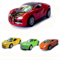 仿真金属回力小汽车套装组合迷你合金儿童玩具车模型男孩 一套4款跑车