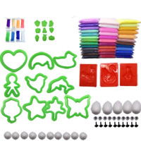 超轻粘土100克24色/36色套装彩泥太空泥橡皮泥纸粘土黏土玩具 36色100g/每色豪华版