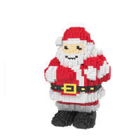 圣诞节生日蛋糕女生拼装生日迷你儿童拼插颗粒微小钻石塑料积木 XZ8060圣诞老人