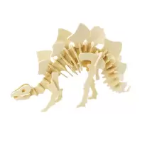 木质3D立体拼图儿童玩具diy仿真木制动物拼装模型 剑龙