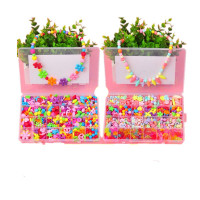 diy串珠儿童玩具手工制作材料包宝宝穿珠子女孩项链手链玩具 02五彩缤纷+07四款混搭