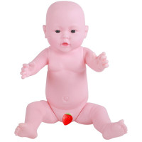 仿真婴儿洋娃娃软胶家政月嫂推拿培训洗澡儿娃娃模型教具儿童玩具 50厘米光身子女孩