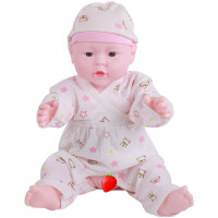 仿真婴儿洋娃娃软胶家政月嫂推拿培训洗澡儿娃娃模型教具儿童玩具 50厘米粉色和尚服女孩