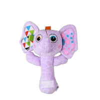 儿玩偶婴儿玩具动物摇铃BB棒抓握玩具0-12-24个月 BB棒逃跑大象