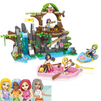 兼容乐高女孩海岛沙滩系列拼装积木 好朋友公主城堡拼装玩具 登岛观景(392片)