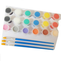 木质3D立体拼图儿童玩具diy仿真木制动物拼装模型 颜料