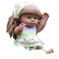 智能仿真婴儿玩具会说话宝宝洋娃娃软胶硅胶洗澡安抚陪睡娃娃 30CM非洲女三号 30CM有发音33声(无配件)