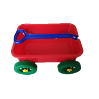 沙滩车套装加厚戏水儿童玩具沙滩套装小推车宝宝玩沙工具 红色
