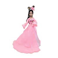 思美人巴比洋娃娃古装公主12关节仿真眼换装衣服玩具套装女孩 热卖蜜桃粉思美人 仿真眼12关节(盒装)