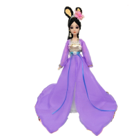 思美人巴比洋娃娃古装公主12关节仿真眼换装衣服玩具套装女孩 热卖紫罗兰思美人 仿真眼12关节(盒装)