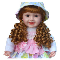 智能对话娃娃女孩儿童电动玩具布娃娃仿真会说话的洋娃娃 1018小花朵公主裙 第三代