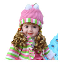 智能对话娃娃女孩儿童电动玩具布娃娃仿真会说话的洋娃娃 1018条纹公主裙 多功能第四代