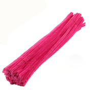 DIY手工材料彩色毛根毛条扭扭棒毛幼儿园儿童创意美术毛绒条 单色扭扭棒200根枚红色