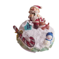 手工八音音乐盒儿童制作diy材料包创意圣诞节幼儿园玩具 圣诞老人