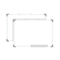 黑板田字格小黑板挂式家用教学儿童教师粉笔字双面磁性练字黑板贴 白板 60*80cm