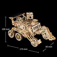 若态拼装积木 中小学科普太空寻光探索太阳能 火星救援 好奇号火星车