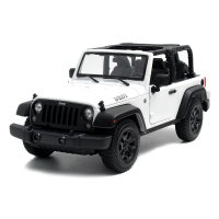 美驰图 合金车模1:18jeep 牧马人 罗宾汉 越野 车模 SUV仿真汽车模型 收藏送礼 摆放 敞篷白