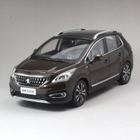 原厂1:18 东风标致2008 suv 越野模型 合金车模 308s仿真模型标致3008模型收藏送礼 标志3008棕色