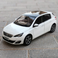 原厂1：18 东风标致2008 suv 越野模型 合金车模 308s仿真模型标致3008模型收藏送礼 标志308S白色