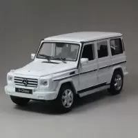 原厂仿真合金汽车模型 威利1:24 FX奔驰G500奔驰S500 合金车玩具模型收藏摆件 奔驰G500白色