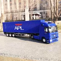 1:50 奔驰拖头4*2 卡车Actros 重型牵引车 ONE 奔驰 货柜集装箱汽车模型 宝蓝