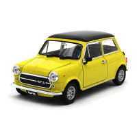 威利Welly 1:24 迷你Cooper 1300 憨豆先生合金汽车模型车模 老爷车 黄色
