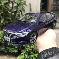 一汽大众原厂 1:18 2019款 全新一代速腾 轿车 合金汽车模型车模 蓝紫色