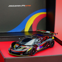 似真Almost Real 1:43迈凯轮P1 GTR P1 1:18合金车模 收藏 40周年版模型 黑色1:43