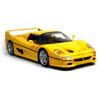 比美高 1:18 法拉利Laferrari 拉法 458 F50车模合金汽车模型 跑车模型 收藏送礼 法拉利F50黄色