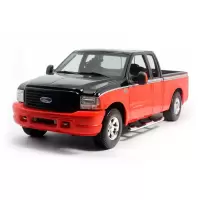 美驰图(Maisto) 2004哈雷福特皮卡F-350合金汽车模型 1:18猛禽车模原厂 黑红色