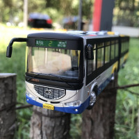 1:43原厂 1:64铰接公交车 北京公交1路 102路 420路 2路巴士客车模型快速公交模型合金 1:642路
