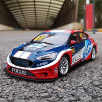 原厂1:18 2020款 新一代福克斯 三厢长安福特 CTCC赛车 合金汽车模型车模 赛车