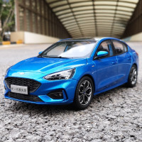 原厂1:18 2020款 新一代福克斯 三厢长安福特 CTCC赛车 合金汽车模型车模 蓝色