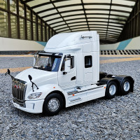 江淮原厂 1:24 格尔发K7牵引车 6*4拖头 江淮格尔发V7 卡车模型汽车模型车模 工程车模型 格尔发V7白色