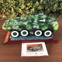敦雅 1:24 09式步兵战车 8X8轮式步战车模型 合金模型雪豹突击车 东风11A导弹车 军事模 1:24步兵战车绿色