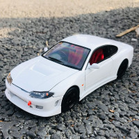 威利 1:24 尼桑Silvia S15跑车模型合金汽车模型车模收藏摆件 白色