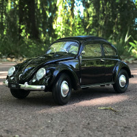 威利FX 1:18 1950年 大众甲壳虫 老爷车 合金汽车模型车模收藏 黑色