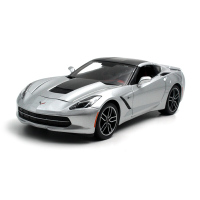 美驰图 1:18 2014 雪佛兰克尔维特stingray 2014 科尔维特合金汽车模型 科尔维特精细版银色