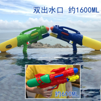 超大号水成童男女儿童户外戏水沙滩呲水抽拉式高压滋水玩具呲滋大容量喷水2000ML泼 2双出口(蓝色/绿色)+1中号(红)
