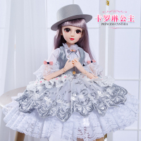 智能对话大号奇妙公主卡罗琳公主依甜芭比洋娃娃套装女 珍藏版卡罗琳公主 眨眼音乐版:60厘米108件(赠品2+衣服)+豪华