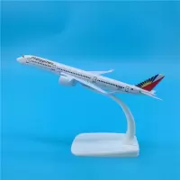 飞机模型玩具仿真合金迷16cm空客南航380东航350海航330波音国航B747厦航B7 巧克力色16cm菲律宾A350